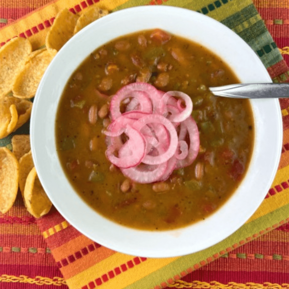 Soups and Stews with pickled onions