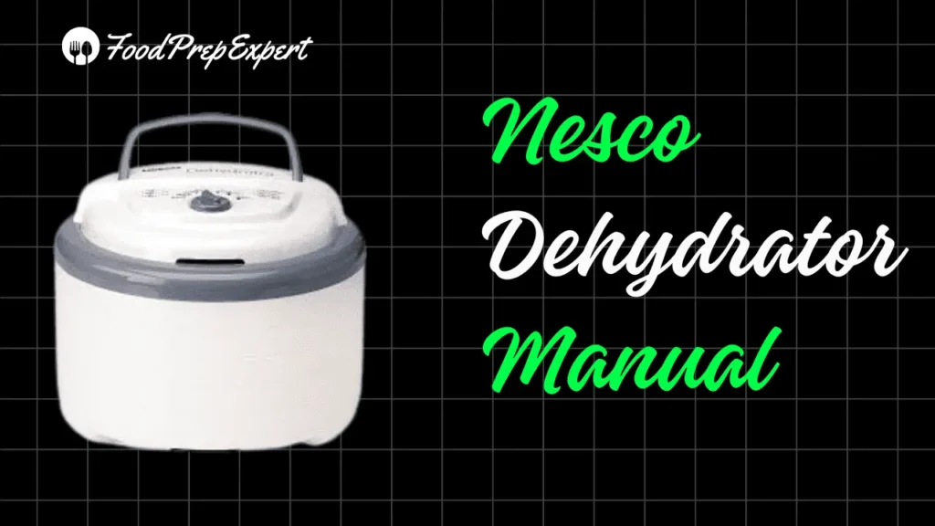 Nesco Dehydrator Manual PDF